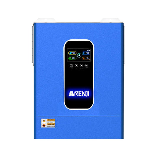Anenji 11KW 48V 230V Hybrid Solar Inverter Pure Sine Wave Off - Grid+On - Grid 2*MPPT with WIFI Parallel Function for 6 unit Max - ANENJISOLAR