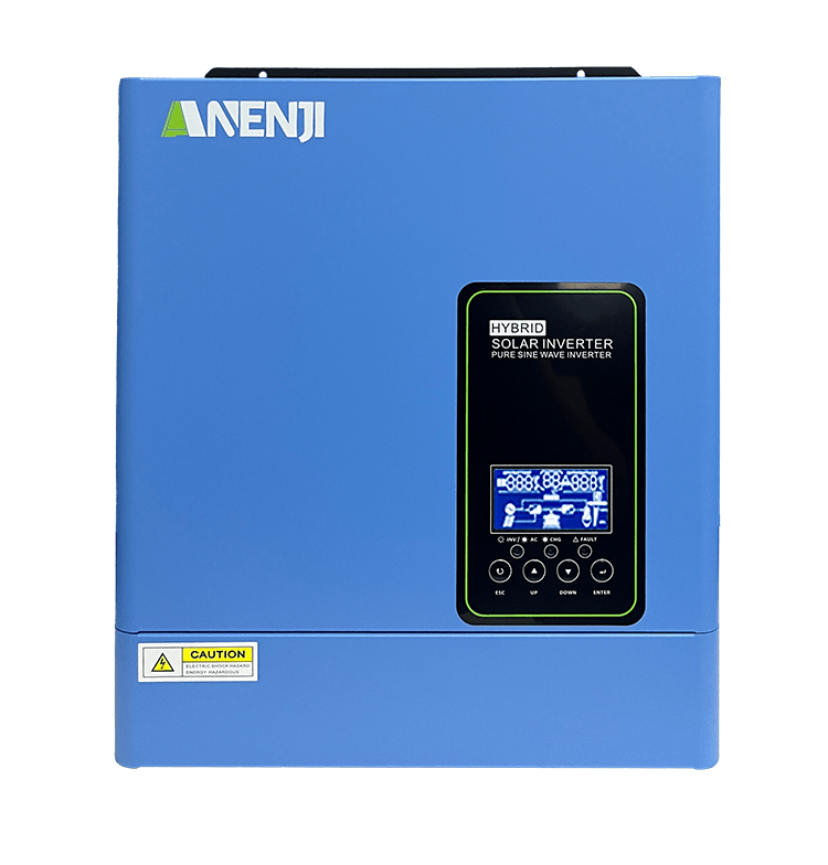 Anenji 3KW 24V 120V Hybrid Solar Inverter On grid Off grid Inverter with WIFI - ANENJISOLAR