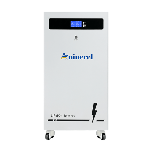 Aninerel 51.2V 300Ah LFP Battery, 16kWh Solar Storage, BMS, 6,000+ Cycles - ANENJISOLAR