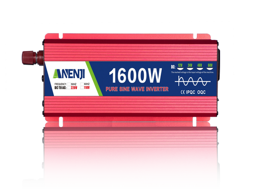 Anenji 1000W/1600W/2200W/3000W 12V/24V/48V Pure Sine Wave Inverter Power Inverter