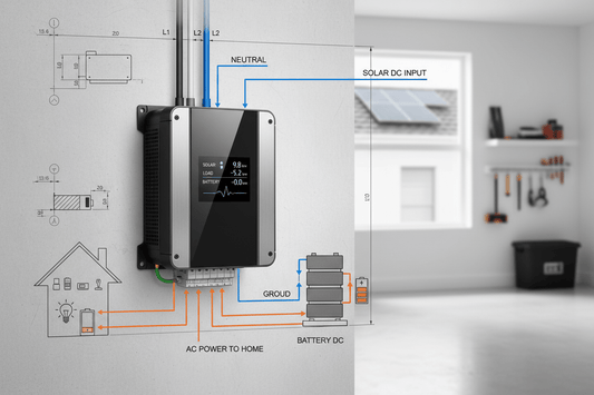 12kW Hybrid Solar Inverter Guide: The Best Split-Phase Solution for U.S. Homes - ANENJISOLAR