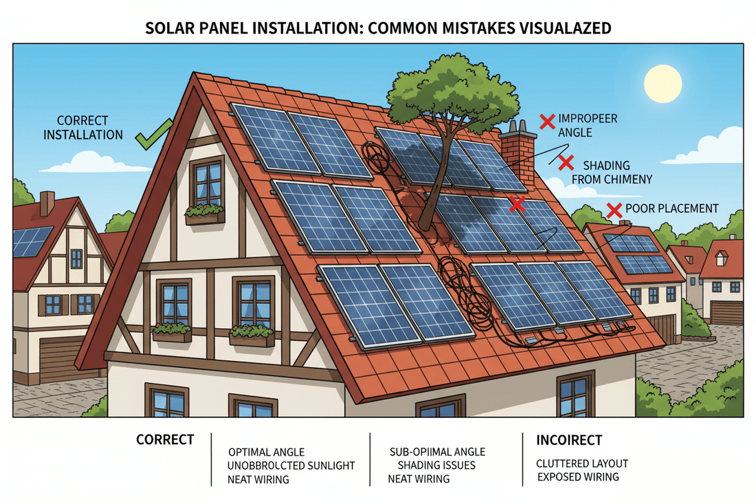 Common Solar Installation Mistakes in European Homes (And How to Avoid Them) - ANENJISOLAR