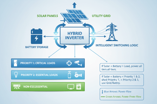 How Load Prioritization Works in Hybrid Solar Inverter Systems - ANENJISOLAR