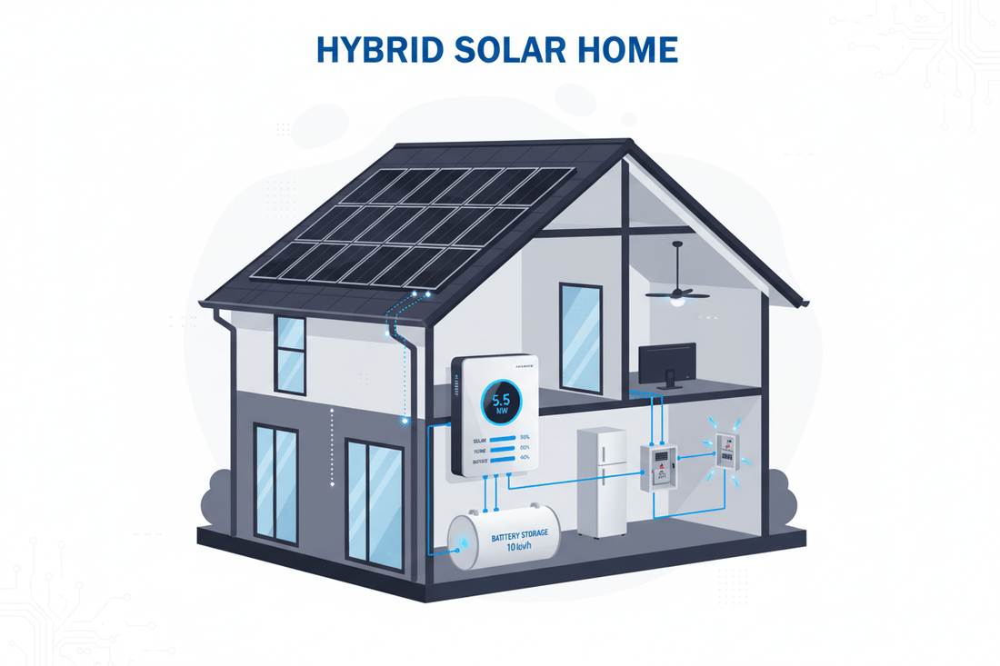 How to Size a Hybrid Solar Inverter for Your Home: A Practical Guide (US & Europe) - ANENJISOLAR
