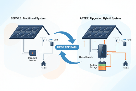 How to Upgrade an Existing Solar System with a Hybrid Inverter and Battery - ANENJISOLAR