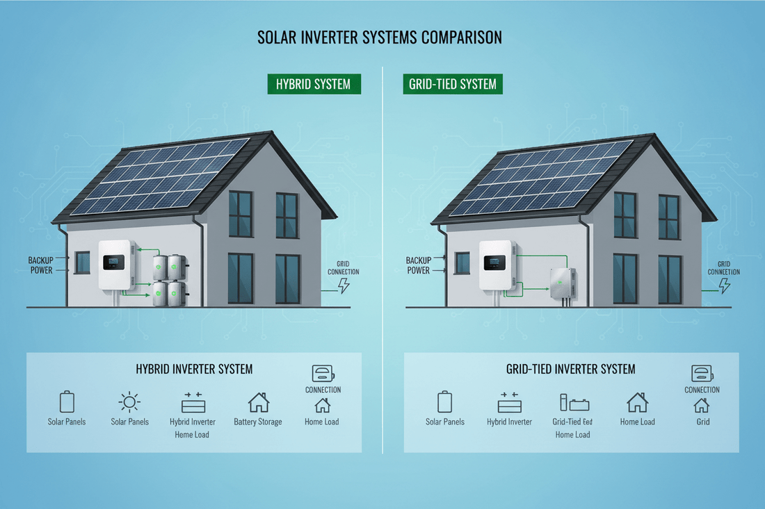 Hybrid Solar Inverter vs Grid-Tied Inverter — Which Is Better for European Homes? - ANENJISOLAR