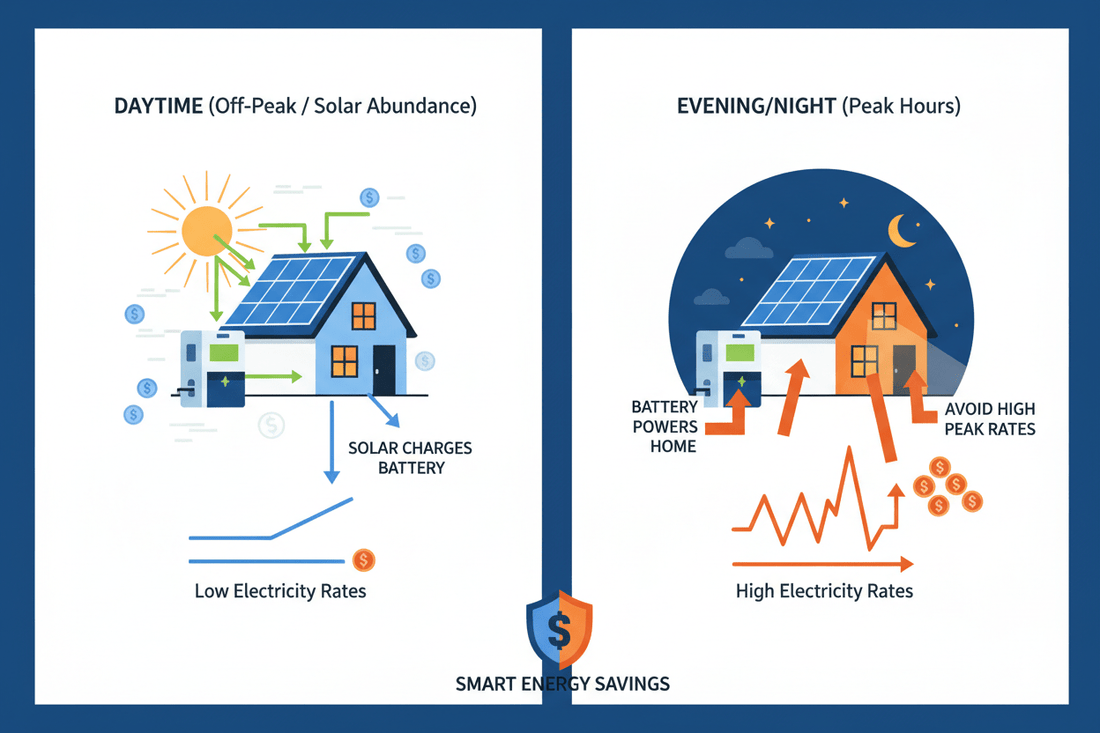Peak vs Off-Peak Electricity Pricing: How Solar and Batteries Help You Save More - ANENJISOLAR