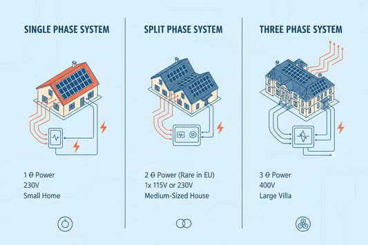 Single Phase vs Split Phase vs Three Phase Solar Systems — What European Homeowners Must Know - ANENJISOLAR