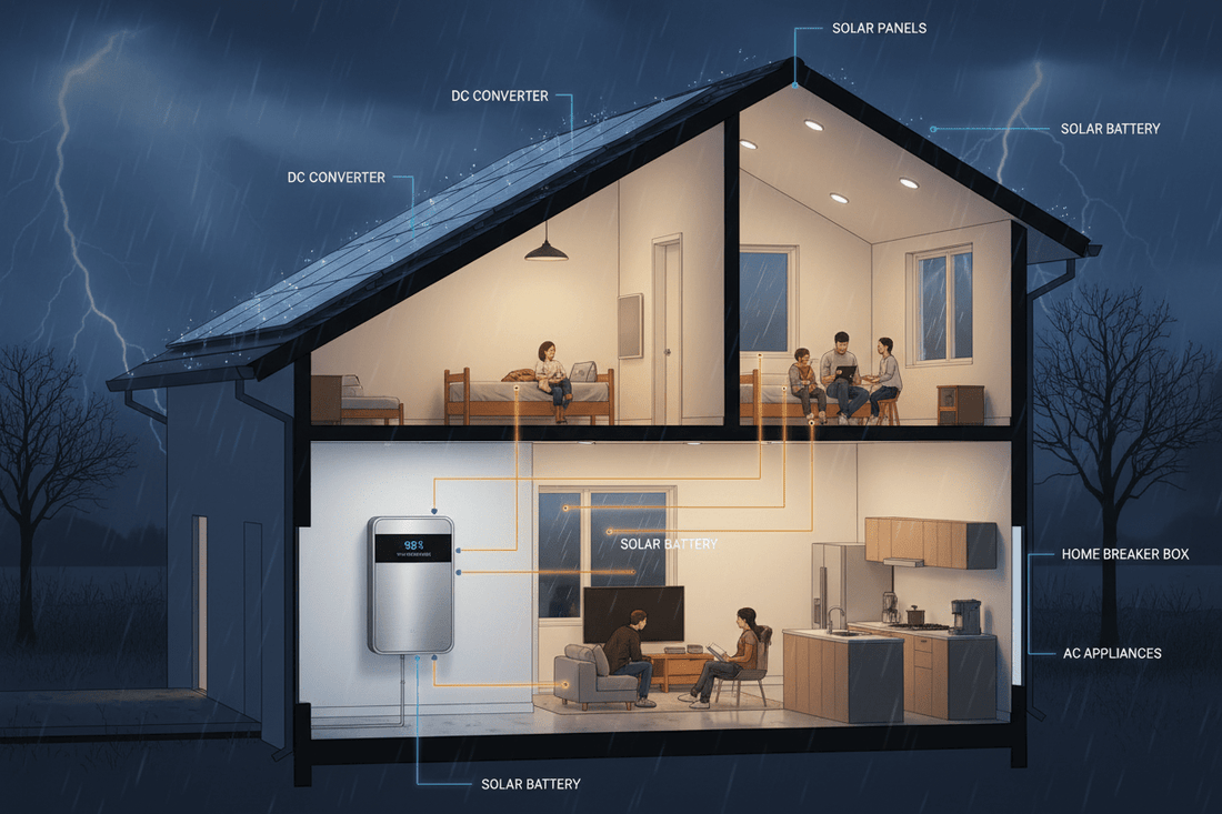 Solar Battery Backup for Home: Complete Guide to Power Your House During Outages (2026) - ANENJISOLAR
