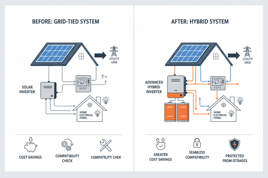 Upgrading a Grid-Tied Solar System to Hybrid — Cost, Compatibility, and Common Mistakes - ANENJISOLAR