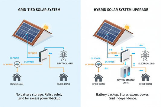 Upgrading a Grid-Tied Solar System to Hybrid — Cost, Compatibility, and Common Mistakes - ANENJISOLAR