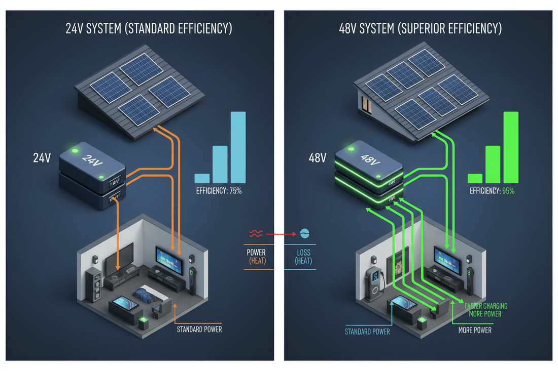 Why 48V Battery Systems Are Replacing 24V in Modern Solar Installations - ANENJISOLAR
