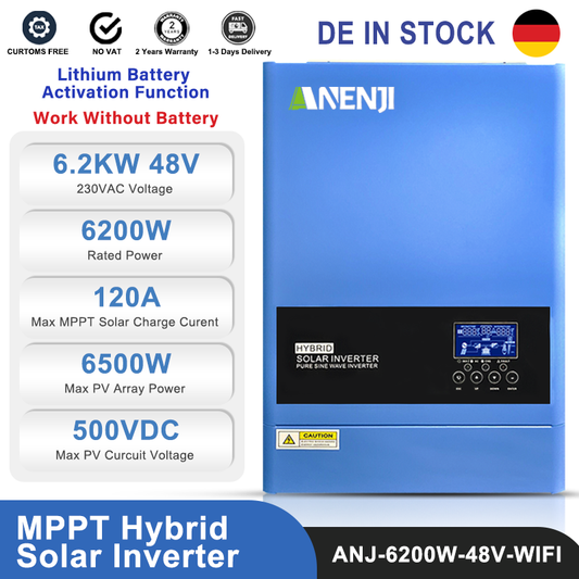 6.2KW 48V Hybrid Solar Inverter On grid Off grid Inverter with WIFI