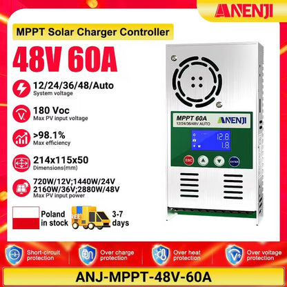 (🔥 618 BEST SELLER)ANENJI Power 60A MPPT Solar Charger Controller - ANENJISOLAR