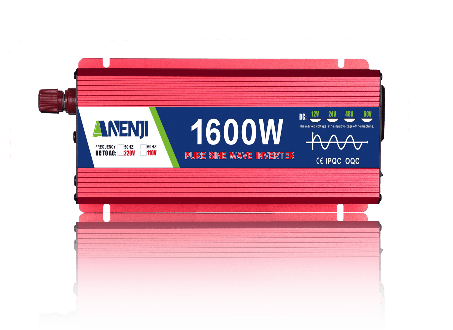 Anenji 1000W/1600W/2200W/3000W 12V/24V/48V Pure Sine Wave Inverter Power Inverter - ANENJISOLAR