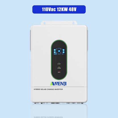 Anenji 12KW 48V 120V Hybrid split - phase Solar Charge Inverter with WiFi CT Optional Parallel Function - ANENJISOLAR