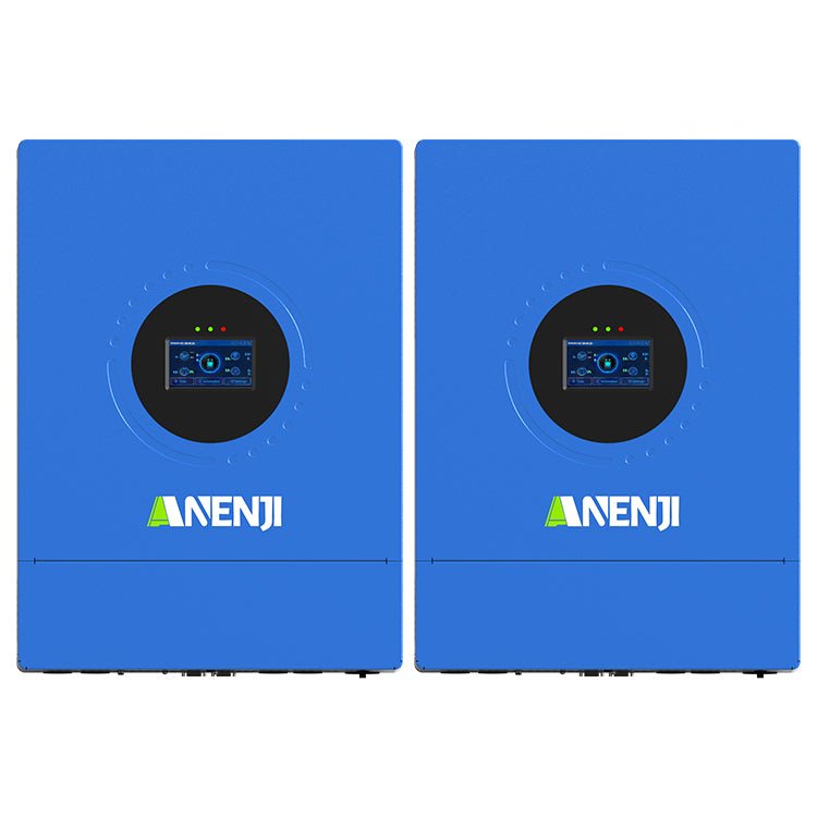 Anenji 24KW 48V 120V 3 - phase Hybrid Solar Inverter Split Phase 120V/240V Dual MPPT Charger Parallel - ANENJISOLAR