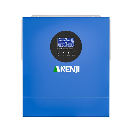 Anenji 2KW 12V 230V hybrid Solar Inverter MPPT Pure sine wave Off grid inverter with WIFI - ANENJISOLAR