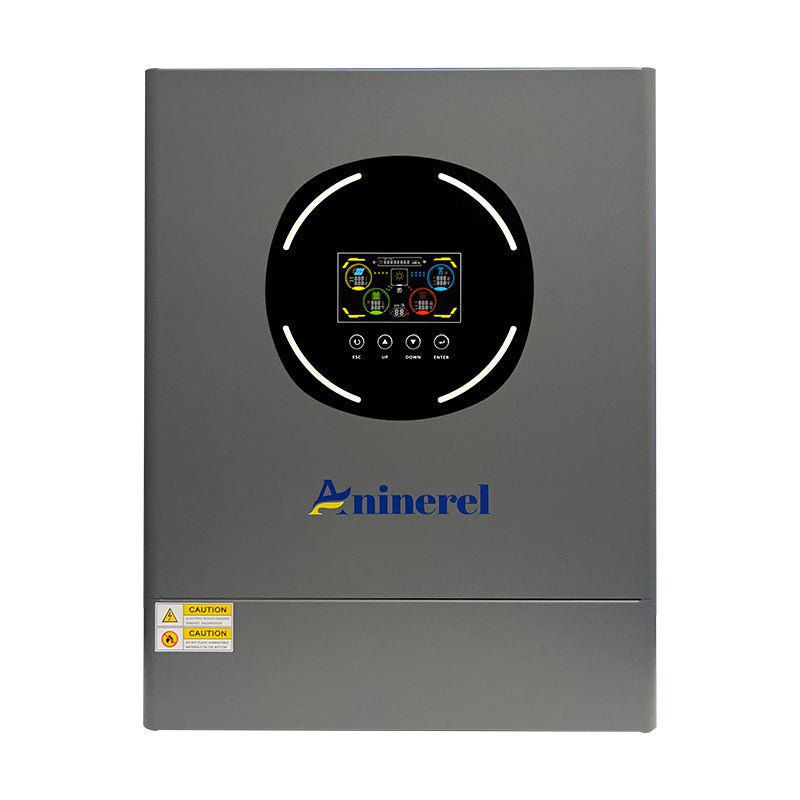 ANENJISOLAR Aninerel 11kW 48V 230V Hybrid Solar Inverter Pure Sine Wave Dual Output Color LCD Display MPPT*2 Off-Grid + Grid-Tied 500V DC with WiFi