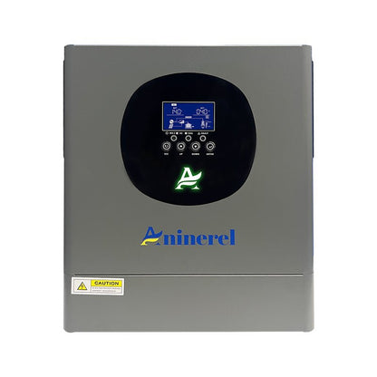 Aninerel 2KW 12V 230V Hybrid Solar Inverter MPPT Pure Sine Wave Off - Grid Inverter with WIFI Function 30VDC - 160VDC - ANENJISOLAR