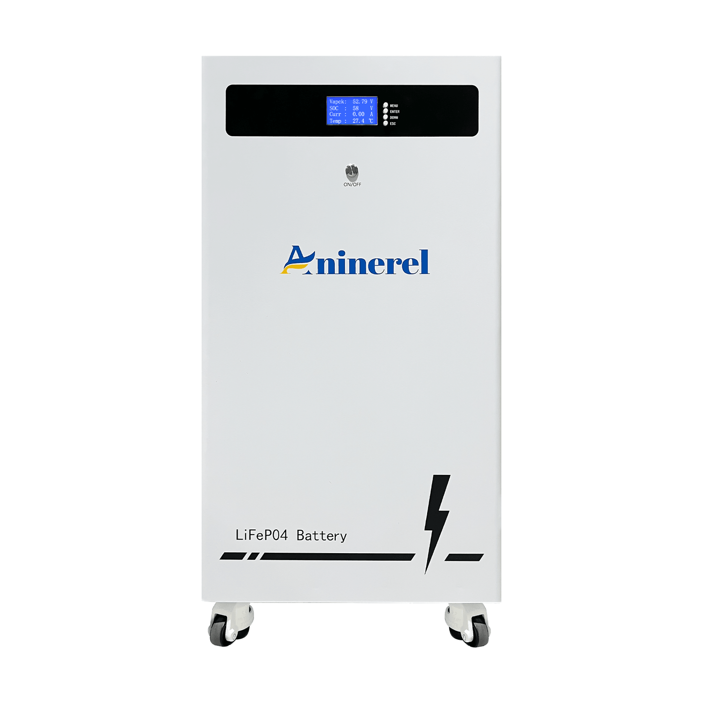 Aninerel 51.2V 300Ah LFP Battery, 16kWh Solar Storage, BMS, 6,000+ Cycles - ANENJISOLAR