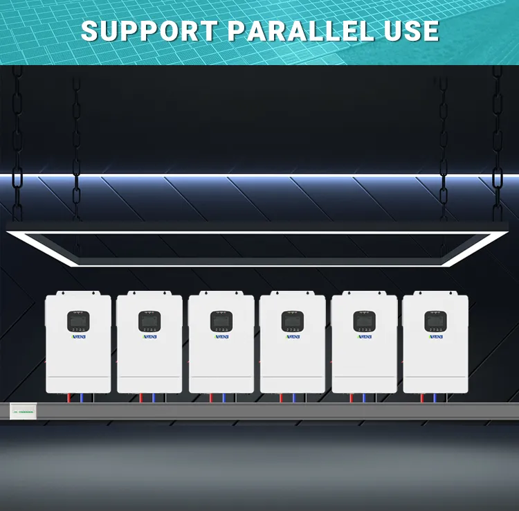 Anenji 7200W Hybrid Solar Inverter 48V 120V/240V Split Phase MPPT Charger Controller