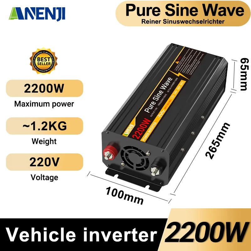 Anenji 1000W/1800W/2200W/3000W/4000W/5000W/6000W/8000W 110V/220V 12V/24V/48V Pure Sine Wave Inverter Power Inverter